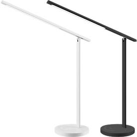 Hansa LED Tischleuchte Halo, 6 Watt, mit Standfuß, Memoryfunktion, 3 Farbtemperaturen, dimmbar, weiß