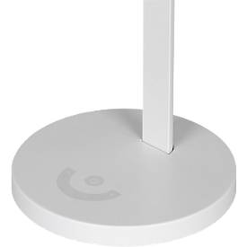 Hansa LED Tischleuchte Halo, 6 Watt, mit Standfuß, Memoryfunktion, 3 Farbtemperaturen, dimmbar, weiß