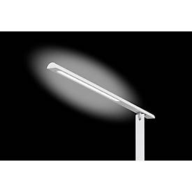 Hansa LED Tischleuchte Halo, 6 Watt, mit Standfuß, Memoryfunktion, 3 Farbtemperaturen, dimmbar, weiß