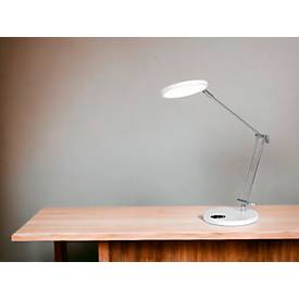 Hansa LED Tischleuchte Spark, 4000 K, 12 W, dimmbar, Memoryfunktion, 600 lm, weiß