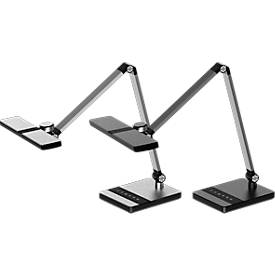 Hansa Nimbus LED-Tischlampe, stufenlos dimmbar, mit Touch-Bedienung, silber