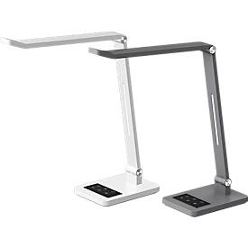 Hansa Tide LED-Tischlampe, Farbtemperatur einstellbar, Memory-Funktion, metallicgrau/weiß