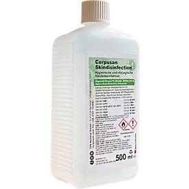 Hautdesinfektionsmittel CORPUSAN® Skindisinfection, bakterizid, levurozid, begrenzt viruzid, farblos, 12 x 500 ml