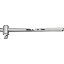 HAZET Quergriff mit Gleitstück 865, 1/4 Zoll, CV-Stahl, L 115 mm, verchromt poliert, DIN 3122, ISO 3315
