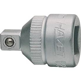 HAZET Reduzierstück 8858-2, Antrieb 3/8 Zoll, Abtrieb 1/4 Zoll, CV-Stahl verchromt, DIN 3123, ISO 3316