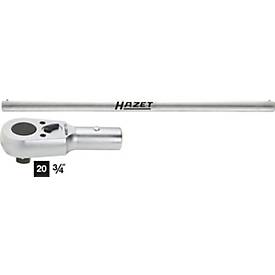 HAZET Umschaltknarre 1016/2, 3/4 Zoll Antrieb, CV-Stahl, 32 Zähne, Rückschwenkwinkel 11,25°, verchromt und poliert