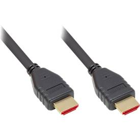 HDMI 2.1 Kabel Good Connections, Ultra-High-Speed, bis 8K/UHD-2, vergoldete Kontakte, Länge 1 m, schwarz