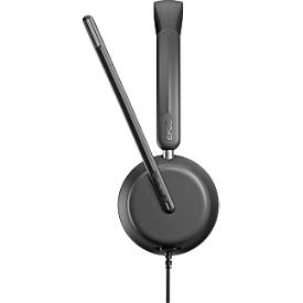 Headset EPOS IMPACT 860, binaural, kabelgebunden, USB-C auf USB-A, UC-optimiert, 3 Mikrofone, Transporttasche, schwarz