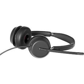 Headset EPOS IMPACT 860, binaural, kabelgebunden, USB-C auf USB-A, UC-optimiert, 3 Mikrofone, Transporttasche, schwarz