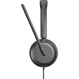 Headset EPOS IMPACT 860T ANC, binaural, kabelgebunden, USB-C auf USB-A, UC-optimiert, zertifiziert für Microsoft Teams, 4 Mikrofone + hybrides adaptives ANC, Transporttasche, schwarz