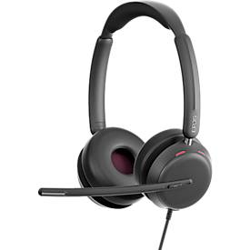 Headset EPOS IMPACT 860T, binaural, kabelgebunden, USB-C auf USB-A, UC-optimiert, zertifiziert für Microsoft Teams, 3 Mikrofone, Transporttasche, schwarz