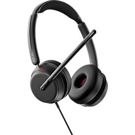 Headset EPOS IMPACT 860T, binaural, kabelgebunden, USB-C auf USB-A, UC-optimiert, zertifiziert für Microsoft Teams, 3 Mikrofone, Transporttasche, schwarz
