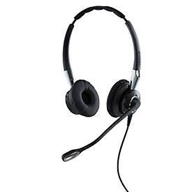 Headset Jabra BIZ 2400 USB Duo MS, für Microsoft Lync, FreeSpin™-Mikrofonarm, Geräuschunterdrückung, Duo-Ausführung