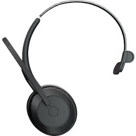 Headset Jabra Evolve2 55 link380a Mono, mit Ladestation, Reichweite bis 30 m, bis 10 h, UC-optimiert, schwarz
