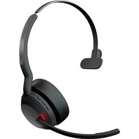 Headset Jabra Evolve2 55 link380c Mono, Reichweite bis 30 m, bis 10 h, MS-Teams optimiert, schwarz