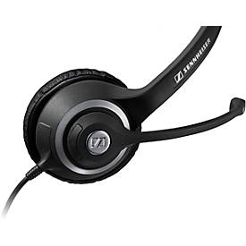 Headset Sennheiser SC 260, kabelgebunden, binaural, Kopfbügel verstellbar +Telefonadapter CEHS-DHSG