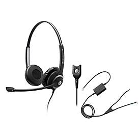 Headset Sennheiser SC 260, kabelgebunden, binaural, Kopfbügel verstellbar, +Telefonadapter CEHS-AV04