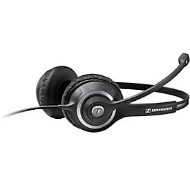 Headset Sennheiser SC 260 USB MS II, kabelgebunden, Skype-zertifiziert, binaural, Bügel einstellbar