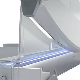 Hebelschneider Leitz Precision Home Office A3, bis A3, bis 10 Blatt, beleuchtete Schneidkante, Ableselineal, Klingenschutz, Edelstahl