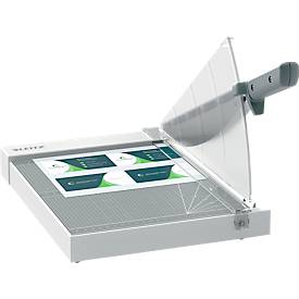 Hebelschneider Leitz Precision Home Office A4, bis A4, bis 10 Blatt, beleuchtete Schneidkante, Ableselineal, Klingenschutz, Edelstahl