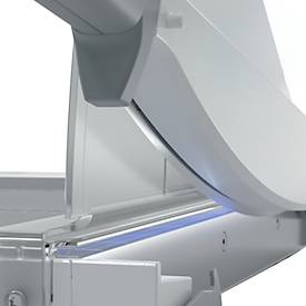 Hebelschneider Leitz Precision Home Office A4, bis A4, bis 10 Blatt, beleuchtete Schneidkante, Ableselineal, Klingenschutz, Edelstahl