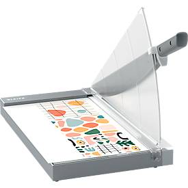 Hebelschneider Leitz Precision Office Pro A3, bis A3, bis 25 Blatt, beleuchtete Schneidkante, Ableselineal, Klingenschutz, Edelstahl und Glas