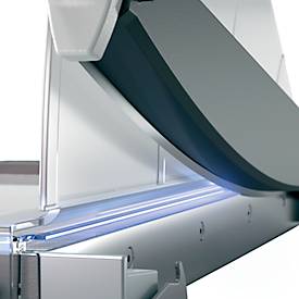 Hebelschneider Leitz Precision Office Pro A3, bis A3, bis 25 Blatt, beleuchtete Schneidkante, Ableselineal, Klingenschutz, Edelstahl und Glas