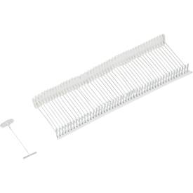 Heftfaden METO®, für das Anschießen von Hängeetiketten an feinen Textilien, Kunststoff, naturfarben, Länge 50 mm, 10000 Stück