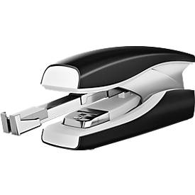Heftgerät Leitz New NeXXt Softpress, Metall, 30 Blatt / 3 mm, mit 200 Heftklammern, schwarz