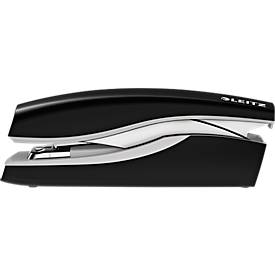 Heftgerät Leitz New NeXXt Softpress, Metall, 30 Blatt / 3 mm, mit 200 Heftklammern, schwarz