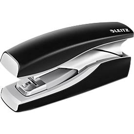 Heftgerät Leitz New NeXXt Softpress, Metall, 30 Blatt / 3 mm, mit 200 Heftklammern, schwarz
