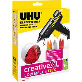 Heißklebepistole UHU Creative LOW MELT 110°C, inkl. 4 Klebepatronen, 40 W