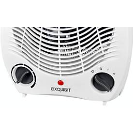 Heizlüfter exquisit HL 32025 we, 1000/2000 W, 2 Stufen, Tragegriff, B 215 x T 130 x H 260 mm, weiß