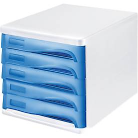 Schubladenbox, 5 Schübe, DIN A4, Polypropylen
