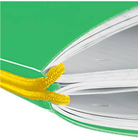 Herlitz Notizbuch my.book, Format DIN A4, Kunststoff, 2 x 40 Blätter kariert/liniert, grün