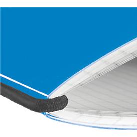 Herlitz Notizbuch my.book, Format DIN A5, Kunststoff, 40 karierte Blätter, blau