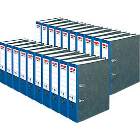 herlitz Ordner maX.file nature, DIN A4, Rückenbreite 80 mm, 20 Stück, blau