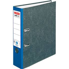 herlitz Ordner maX.file nature, DIN A4, Rückenbreite 80 mm, blau