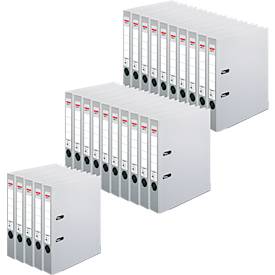 herlitz Ordner maX.file protect, DIN A4, Rückenbreite 50 mm, 25 Stück, grau