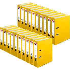 herlitz Ordner maX.file protect, DIN A4, Rückenbreite 80 mm, 20 Stück, gelb