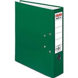 herlitz Ordner maX.file protect, DIN A4, Rückenbreite 80 mm, 20 Stück, grün