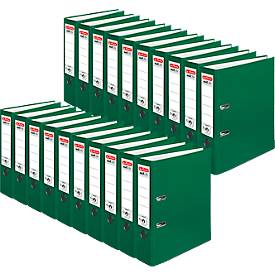 herlitz Ordner maX.file protect, DIN A4, Rückenbreite 80 mm, 20 Stück, grün
