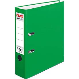 herlitz Ordner maX.file protect, DIN A4, Rückenbreite 80 mm, 20 Stück, hellgrün