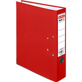 herlitz Ordner maX.file protect, DIN A4, Rückenbreite 80 mm, 20 Stück, rot