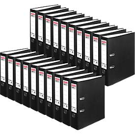 herlitz Ordner maX.file protect, DIN A4, Rückenbreite 80 mm, 20 Stück, schwarz