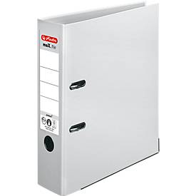 herlitz Ordner maX.file protect, DIN A4, Rückenbreite 80 mm, 20 Stück, weiß