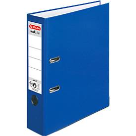 herlitz Ordner maX.file protect, DIN A4, Rückenbreite 80 mm, blau