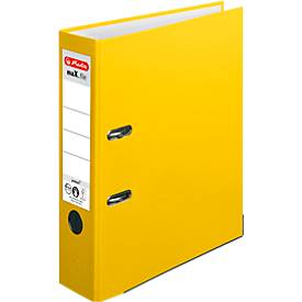 herlitz Ordner maX.file protect, DIN A4, Rückenbreite 80 mm, gelb