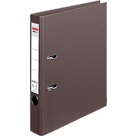 herlitz Ordner maX.file protect plus, DIN A4, Rückenbreite 50 mm, 10 Stück, braun