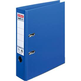 herlitz Ordner maX.file protect plus, DIN A4, Rückenbreite 80 mm, 10 Stück, blau
